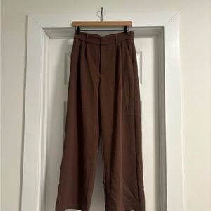Abercrombie & Fitch Brown Wide-Leg Pants